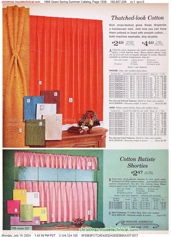 1966 Sears Spring Summer Catalog, Page 1556