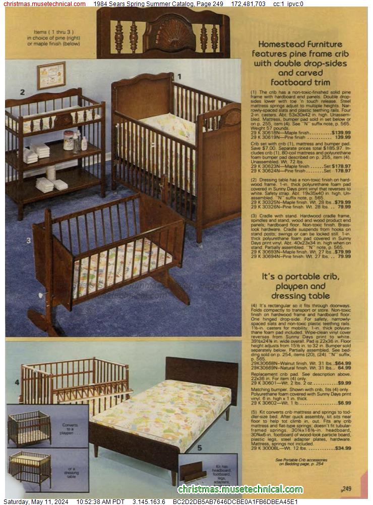 1984 Sears Spring Summer Catalog, Page 249