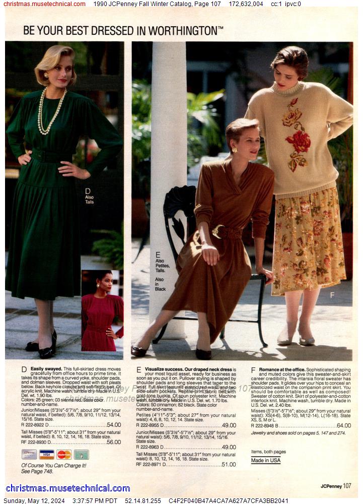 1990 JCPenney Fall Winter Catalog, Page 107