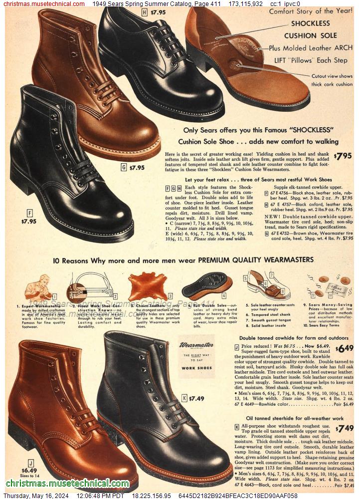 1949 Sears Spring Summer Catalog, Page 411