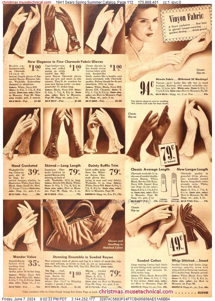 1941 Sears Spring Summer Catalog, Page 112