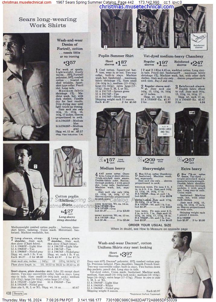 1967 Sears Spring Summer Catalog, Page 442