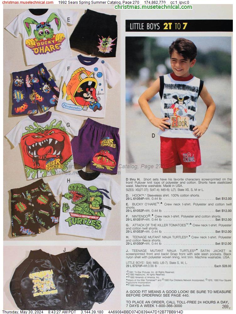 1992 Sears Spring Summer Catalog, Page 270