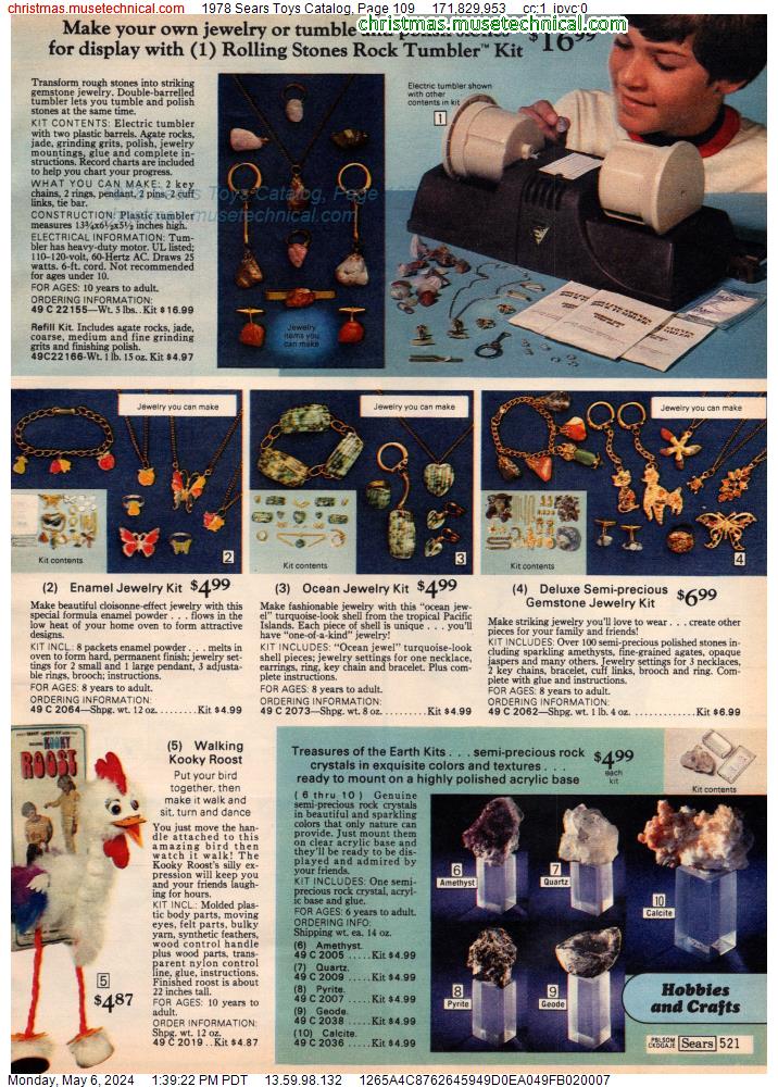 1978 Sears Toys Catalog, Page 109