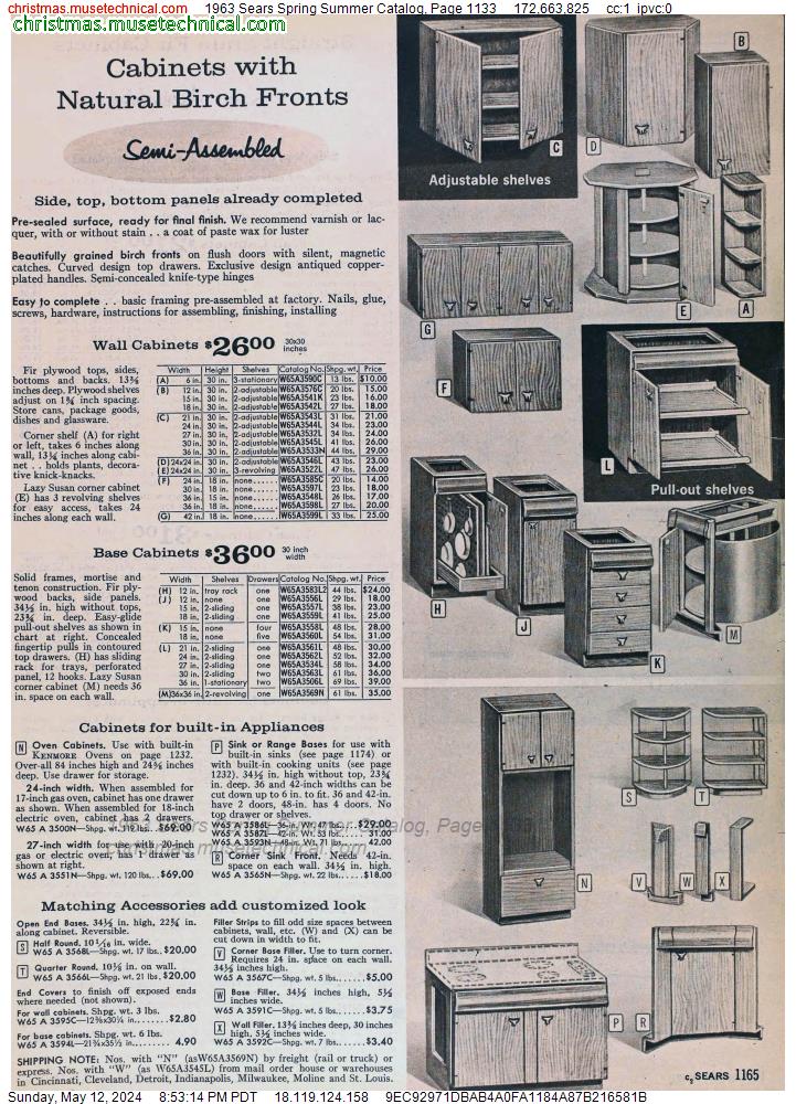 1963 Sears Spring Summer Catalog, Page 1133