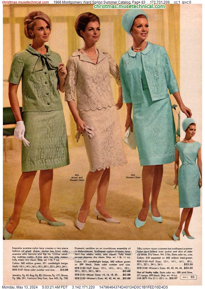 1966 Montgomery Ward Spring Summer Catalog, Page 83