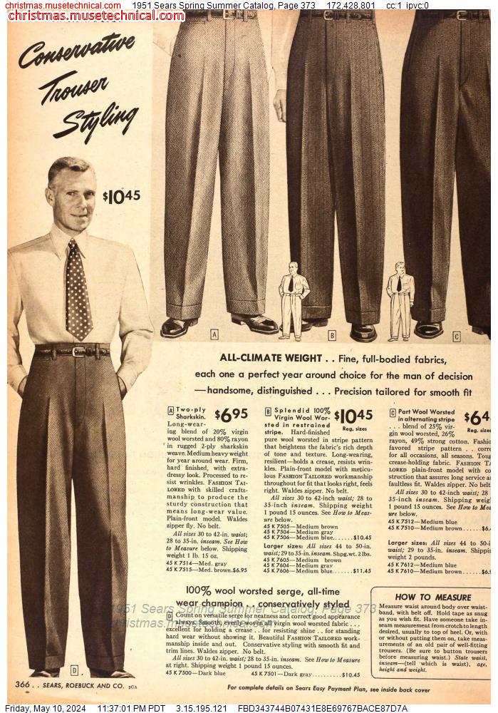 1951 Sears Spring Summer Catalog, Page 373