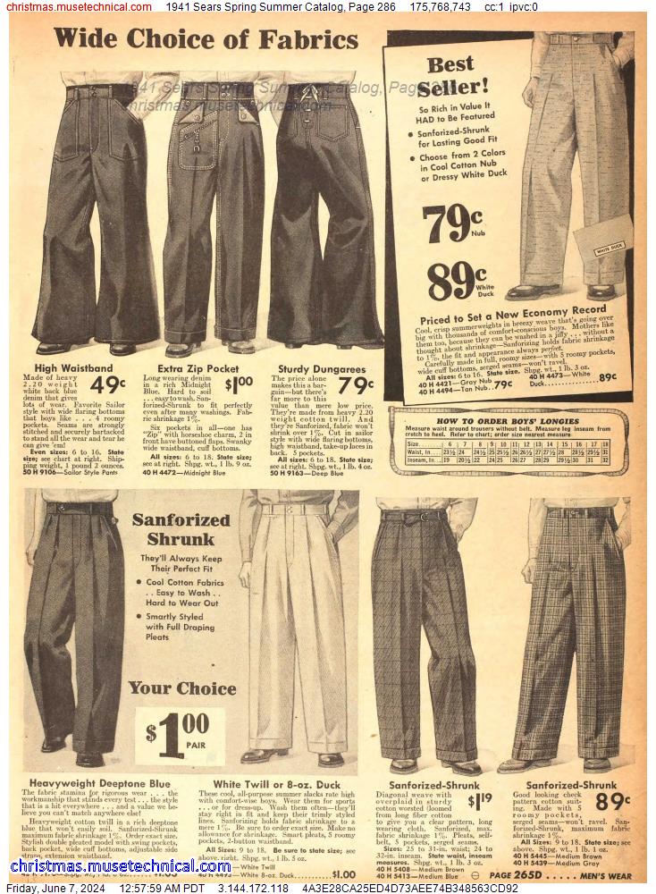 1941 Sears Spring Summer Catalog, Page 286