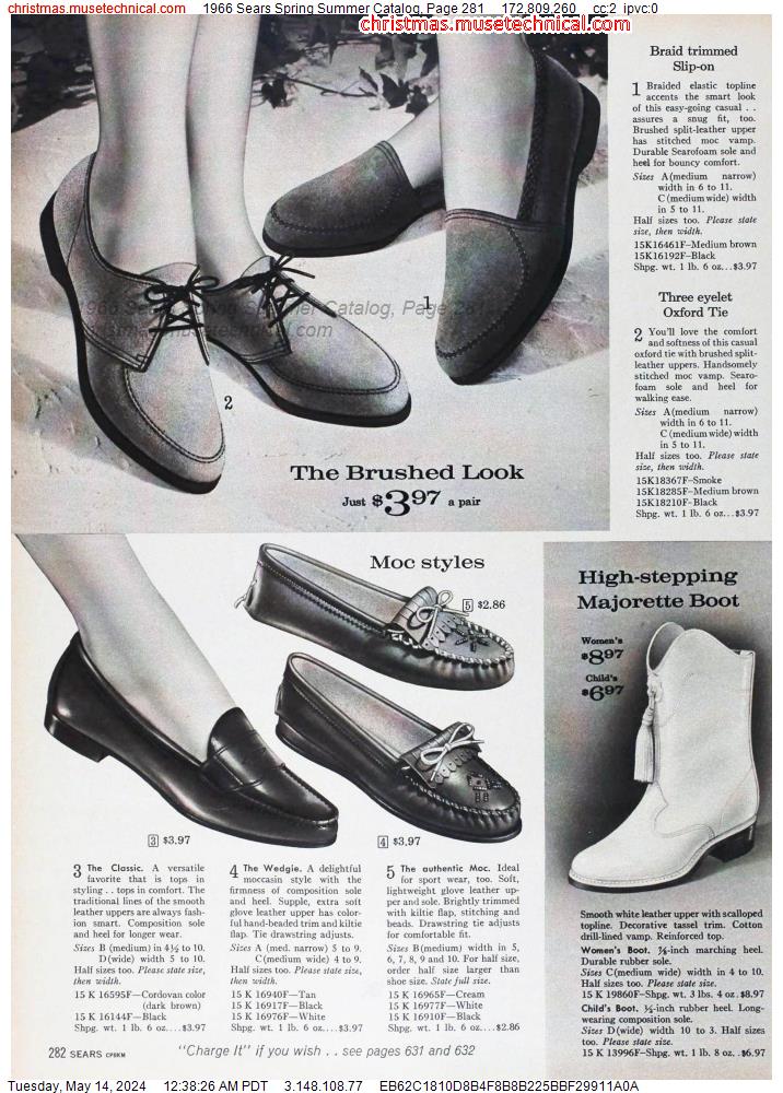 1966 Sears Spring Summer Catalog, Page 281