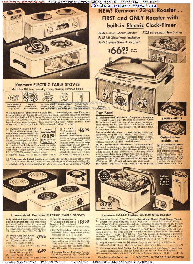 1954 Sears Spring Summer Catalog, Page 797