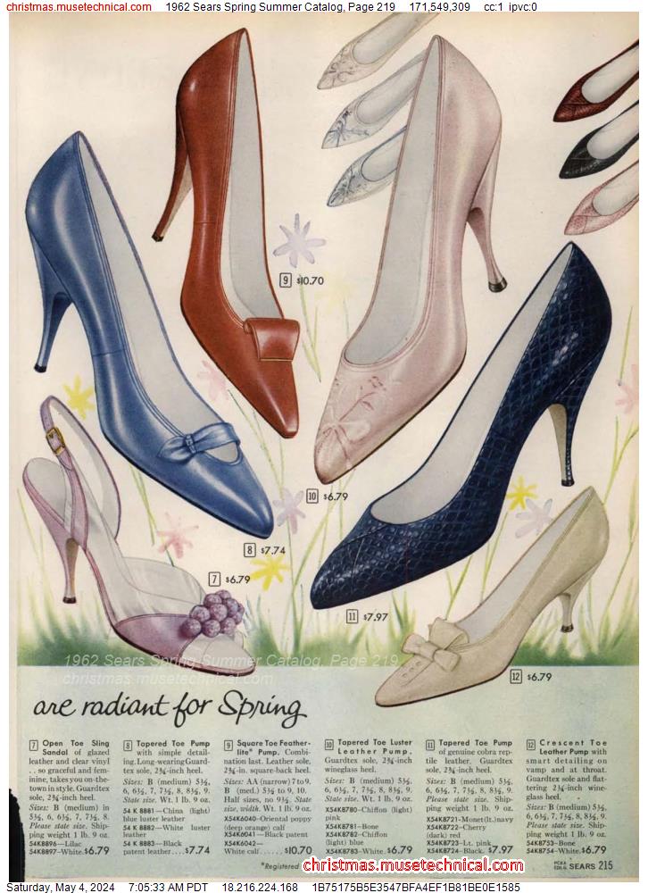 1962 Sears Spring Summer Catalog, Page 219