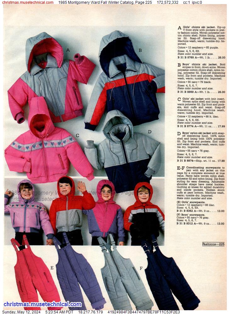 1985 Montgomery Ward Fall Winter Catalog, Page 225