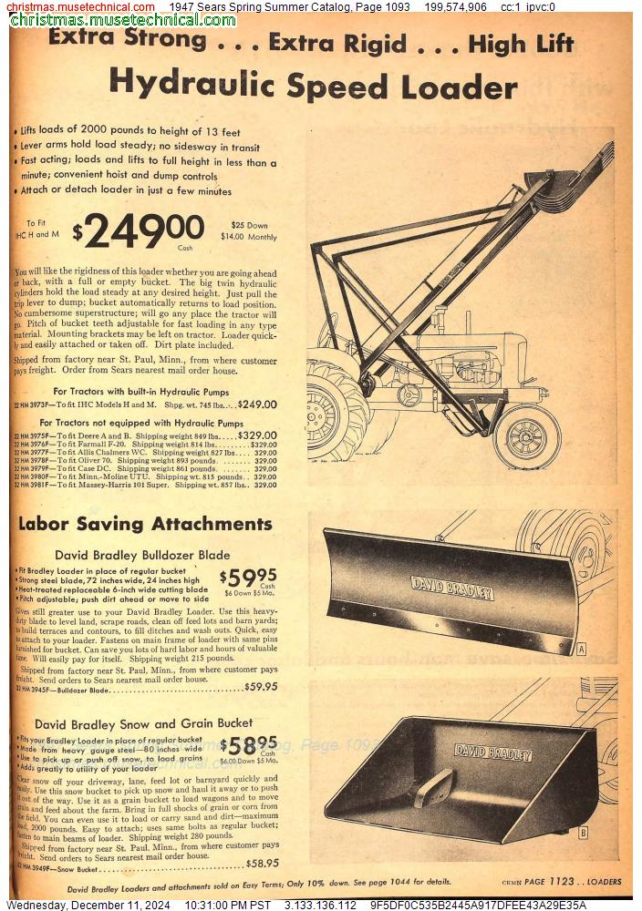 1947 Sears Spring Summer Catalog, Page 1093