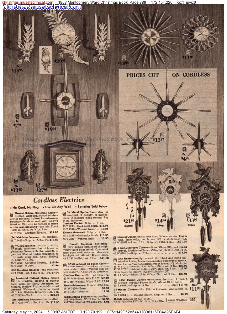 1963 Montgomery Ward Christmas Book, Page 389