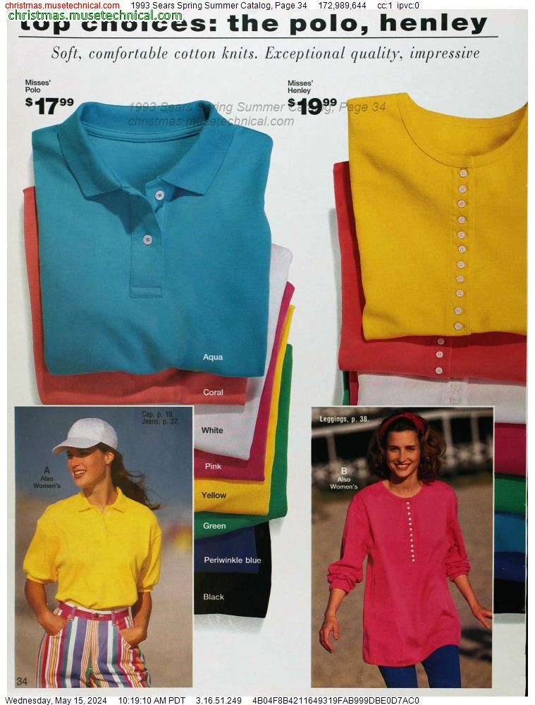1993 Sears Spring Summer Catalog, Page 34