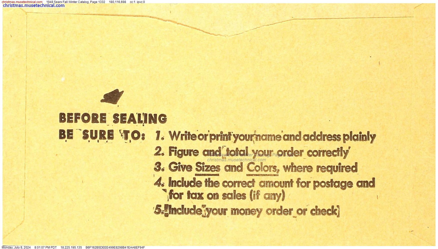 1948 Sears Fall Winter Catalog, Page 1332
