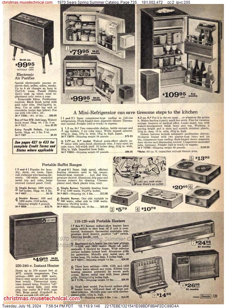 1970 Sears Spring Summer Catalog, Page 735