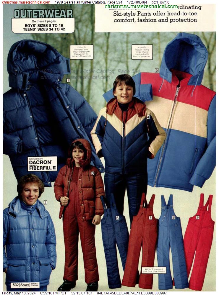 1978 Sears Fall Winter Catalog, Page 534