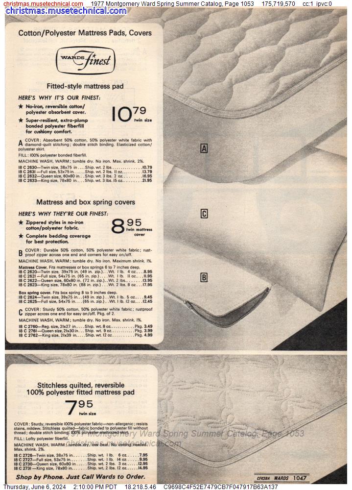 1977 Montgomery Ward Spring Summer Catalog, Page 1053