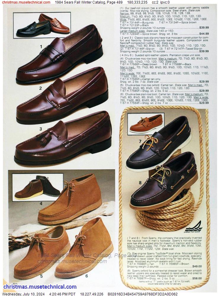 1984 Sears Fall Winter Catalog, Page 489