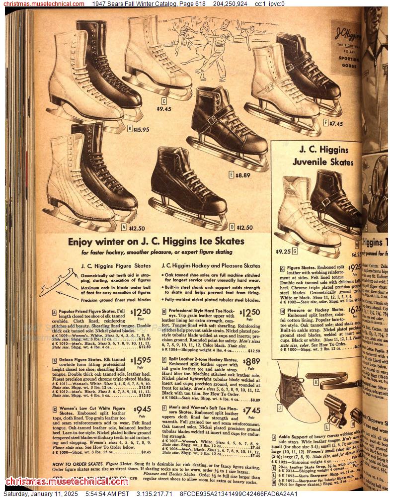 1947 Sears Fall Winter Catalog, Page 618