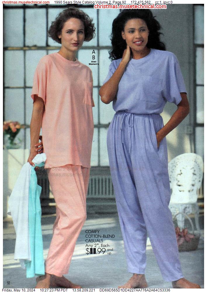 1990 Sears Style Catalog Volume 2, Page 92