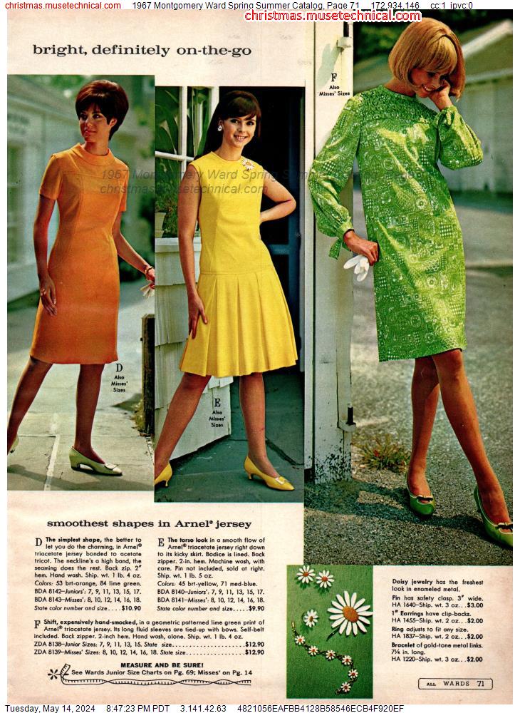 1967 Montgomery Ward Spring Summer Catalog, Page 71