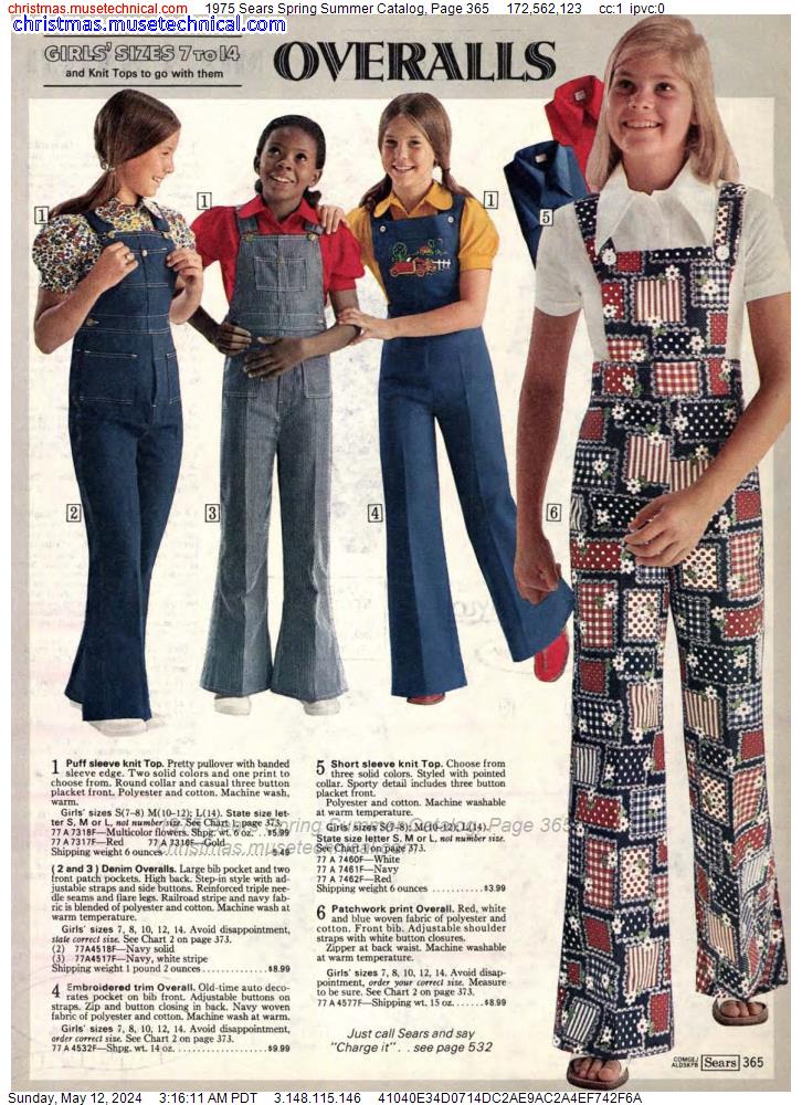 1975 Sears Spring Summer Catalog, Page 365