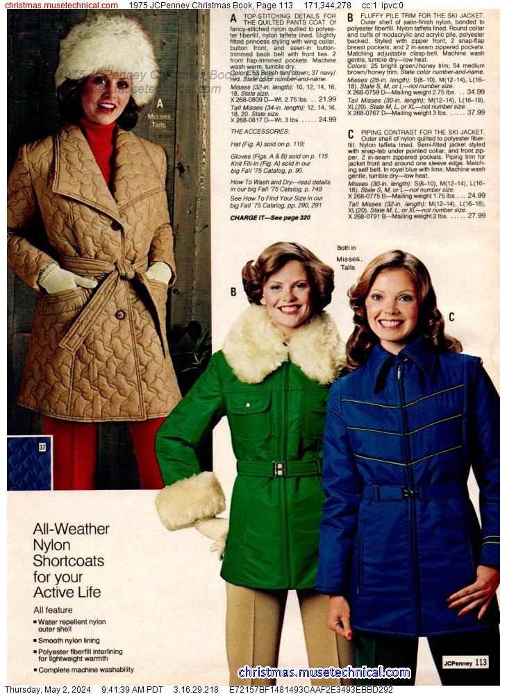 1975 JCPenney Christmas Book, Page 113