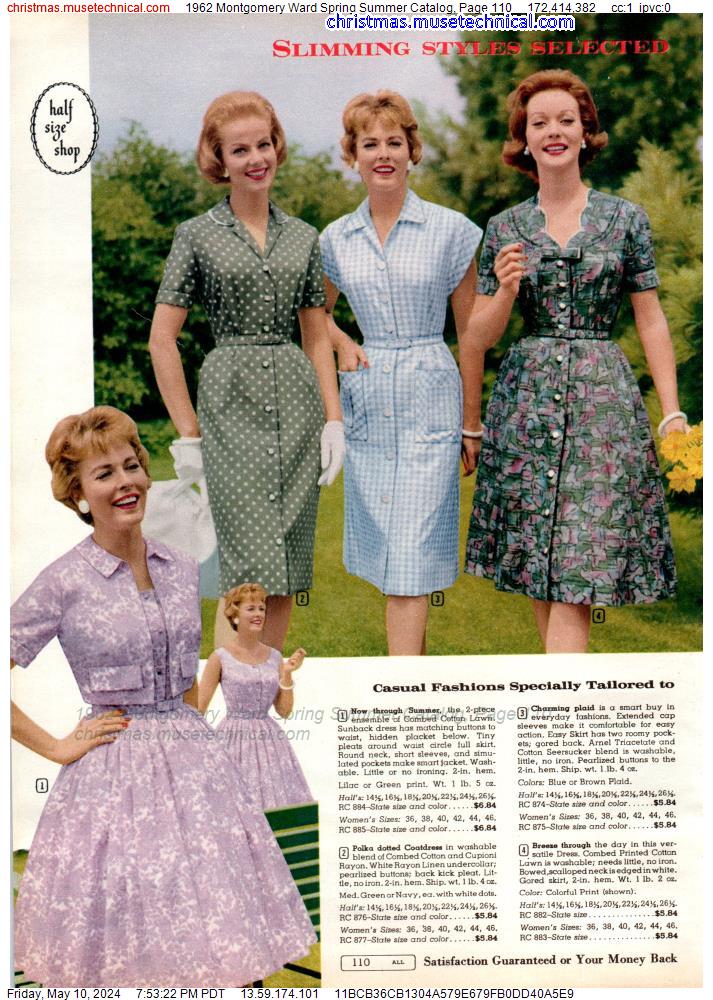 1962 Montgomery Ward Spring Summer Catalog, Page 110