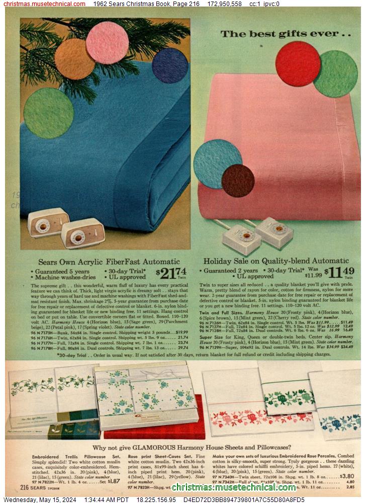1962 Sears Christmas Book, Page 216