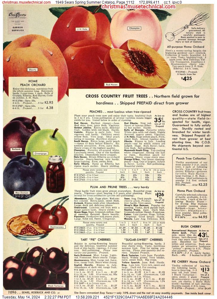 1949 Sears Spring Summer Catalog, Page 1112