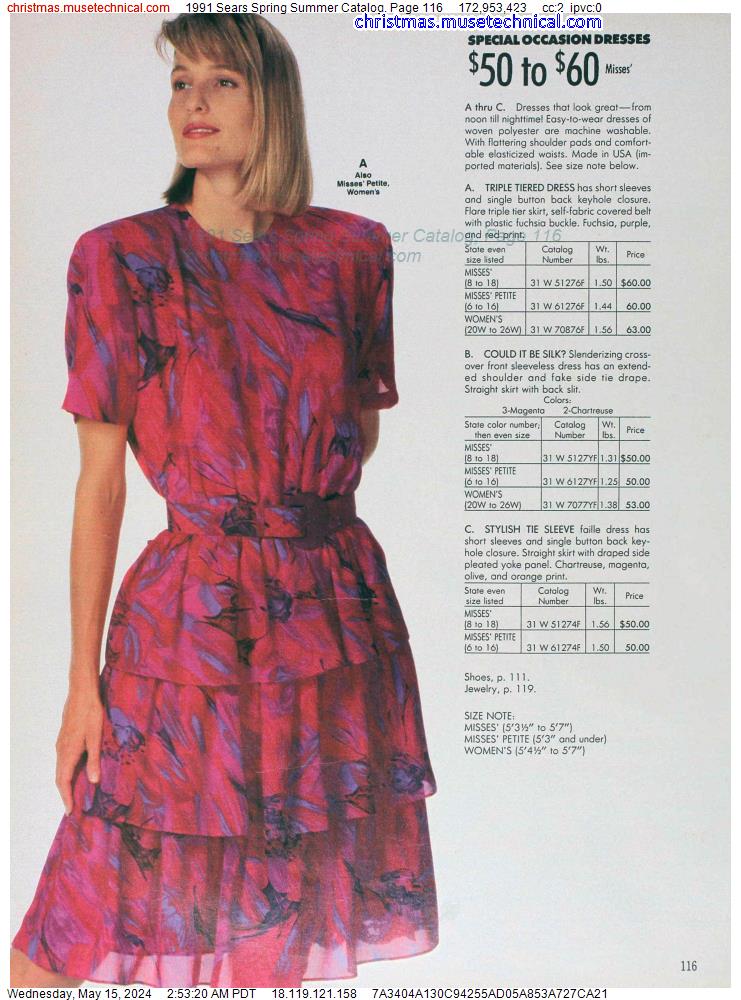 1991 Sears Spring Summer Catalog, Page 116