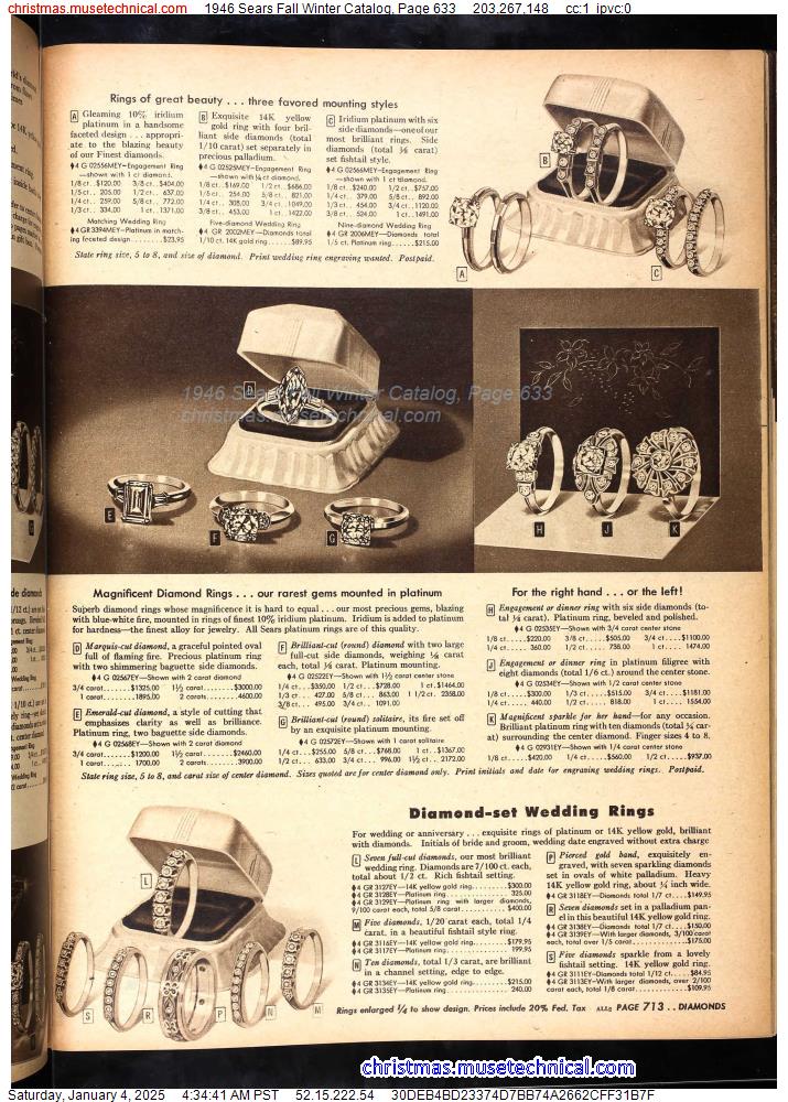 1946 Sears Fall Winter Catalog, Page 633