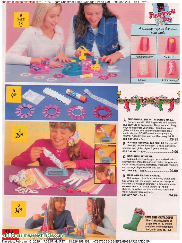 1997 Sears Christmas Book (Canada), Page 730