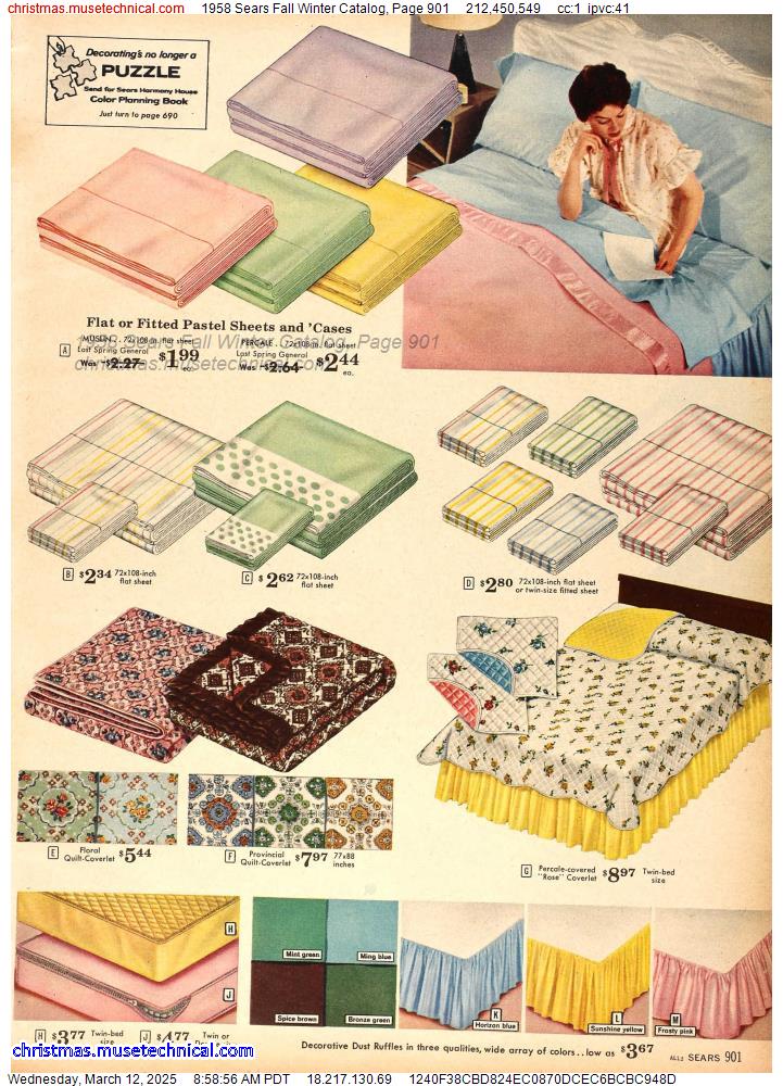 1958 Sears Fall Winter Catalog, Page 901