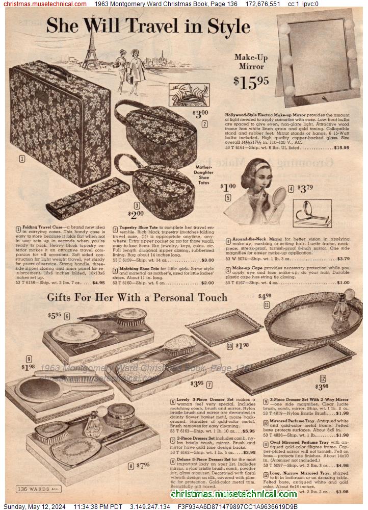 1963 Montgomery Ward Christmas Book, Page 136