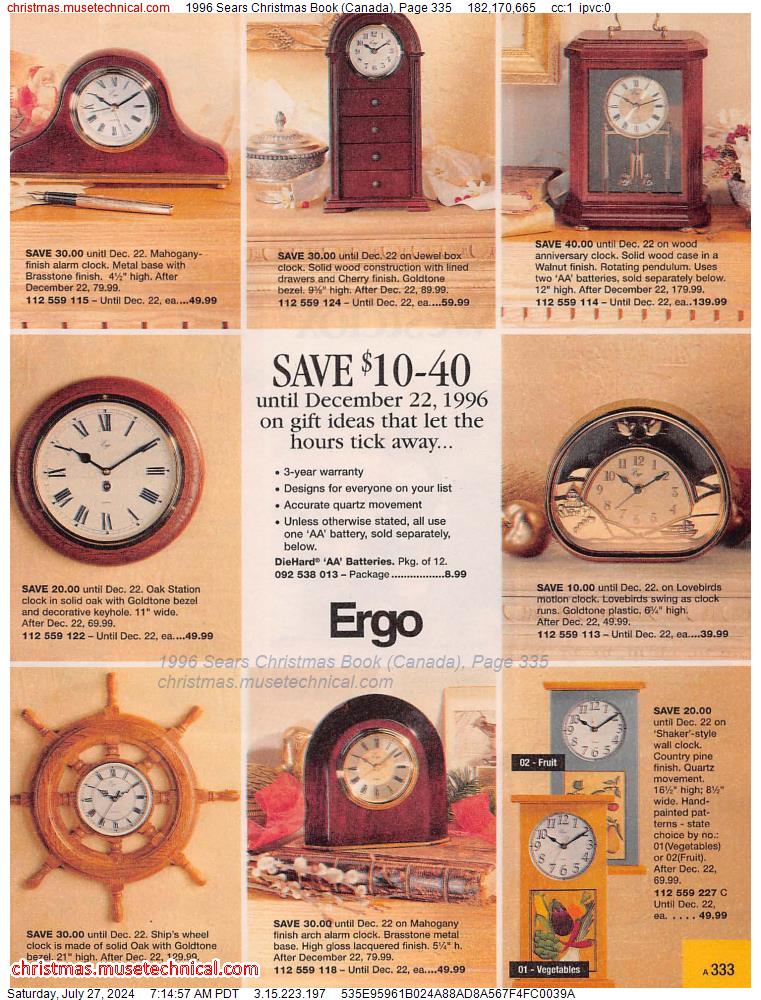 1996 Sears Christmas Book (Canada), Page 335