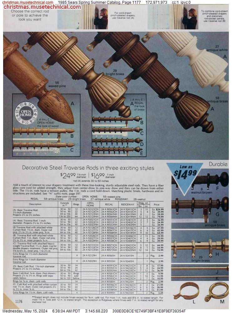 1985 Sears Spring Summer Catalog, Page 1177