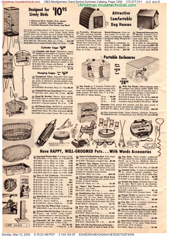 1963 Montgomery Ward Spring Summer Catalog, Page 1290