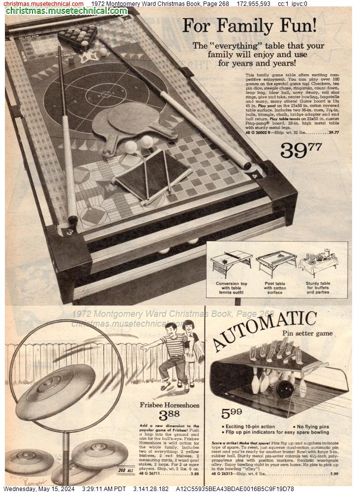 1972 Montgomery Ward Christmas Book, Page 268