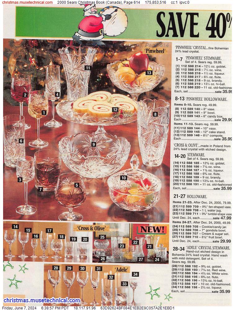 2000 Sears Christmas Book (Canada), Page 614