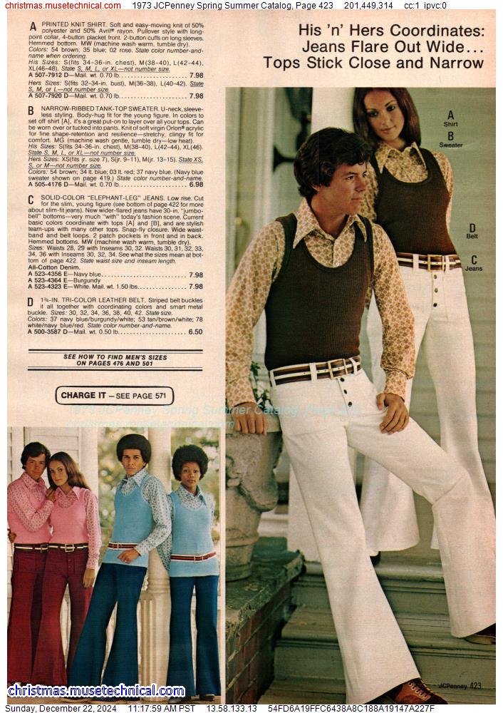 1973 JCPenney Spring Summer Catalog, Page 423