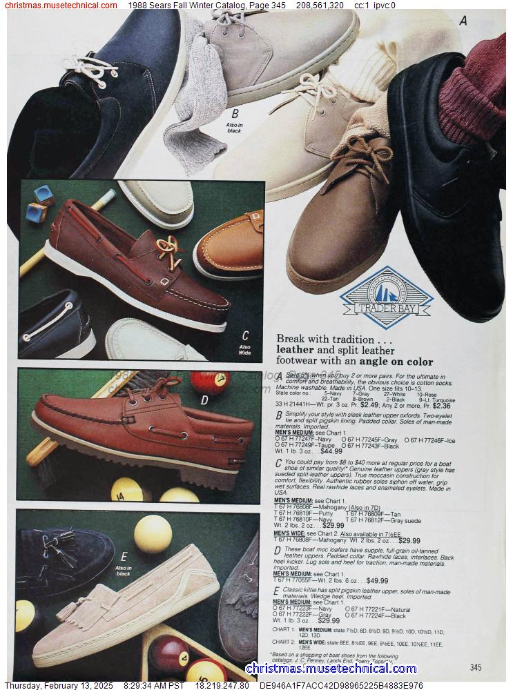 1988 Sears Fall Winter Catalog, Page 345