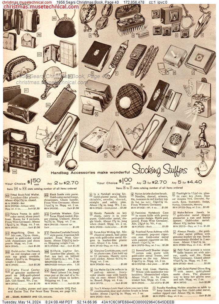 1956 Sears Christmas Book, Page 40