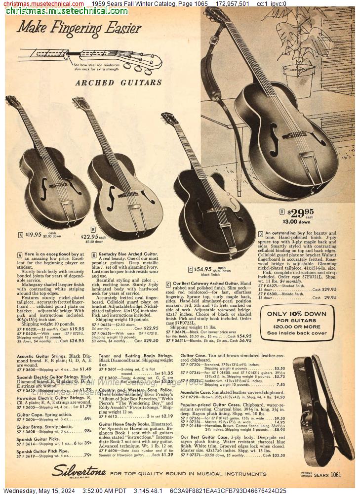 1959 Sears Fall Winter Catalog, Page 1065