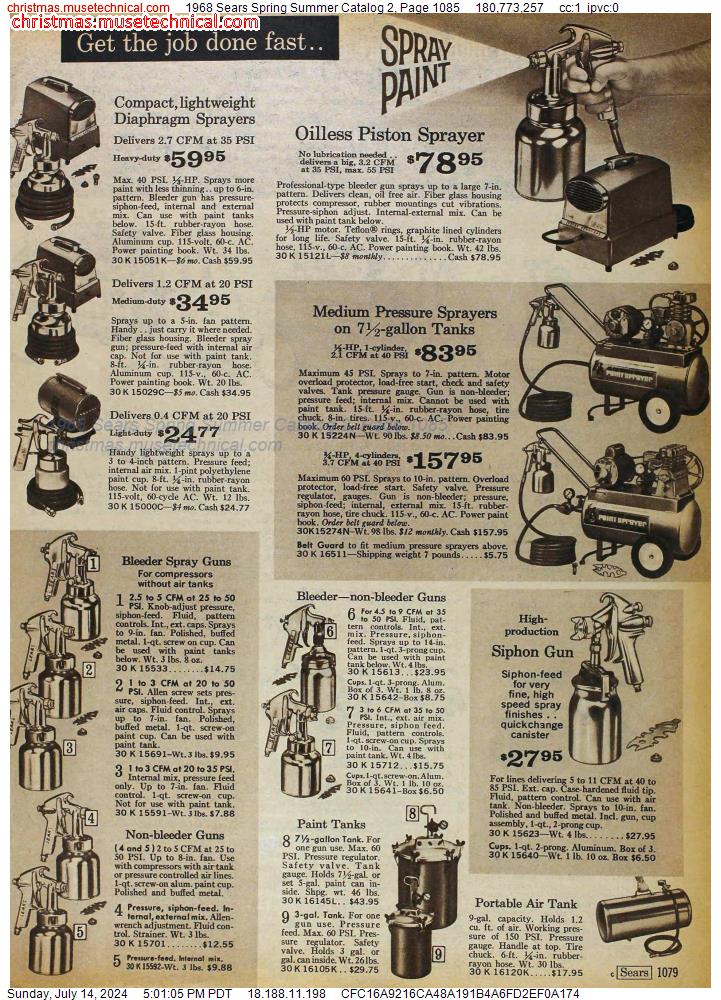 1968 Sears Spring Summer Catalog 2, Page 1085