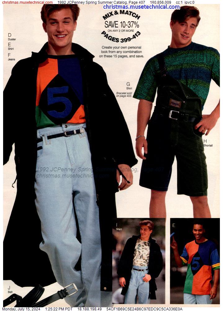 1992 JCPenney Spring Summer Catalog, Page 407 - Catalogs & Wishbooks