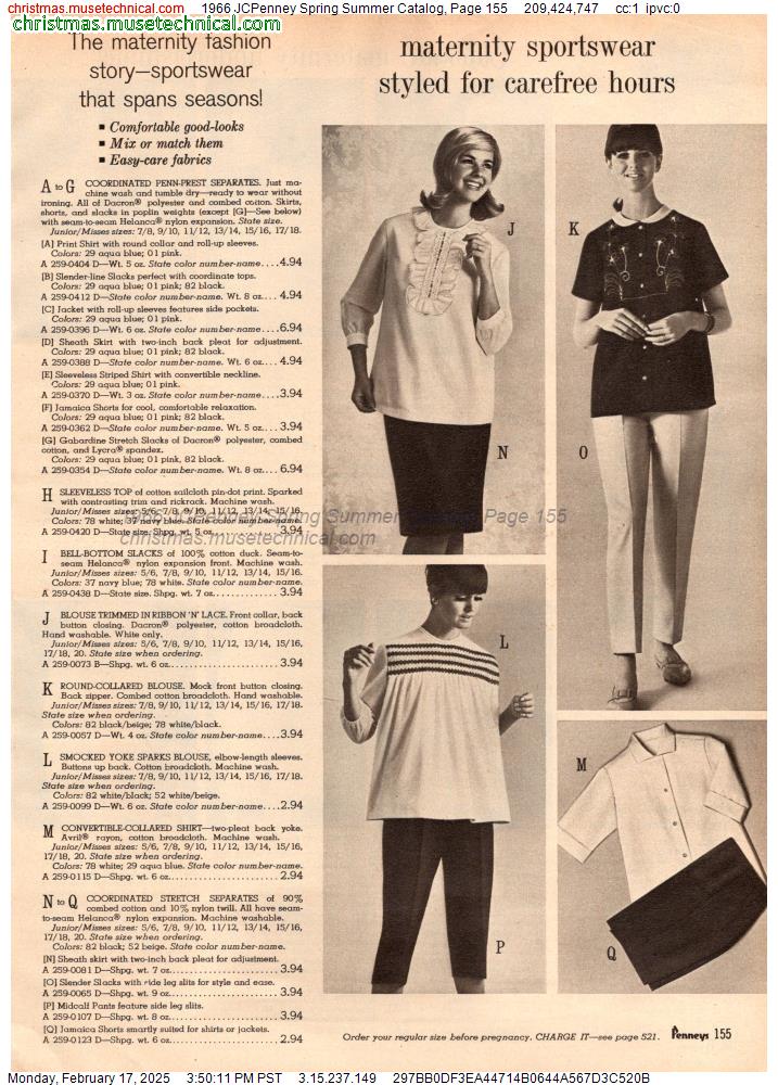 1966 JCPenney Spring Summer Catalog, Page 155