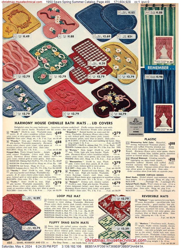 1950 Sears Spring Summer Catalog, Page 469